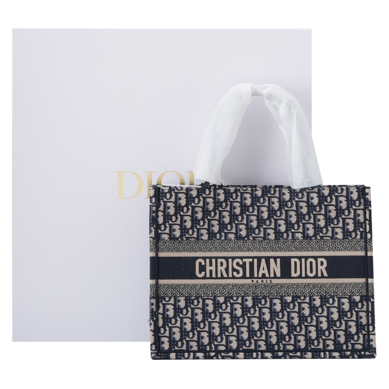 CHRISTIAN DIOR(USED)크리스찬디올 오블리크 북토트 미듐